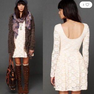 Free People Lace Mini Dress